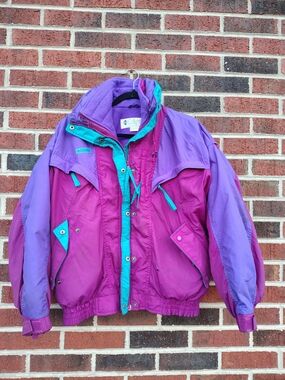 Vintage 90s Columbia Kestrel Colorblock Ski Jacket (Womens M)